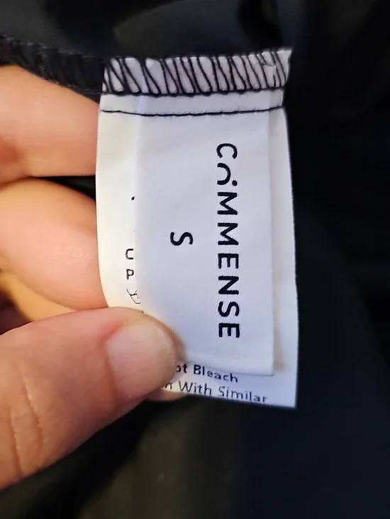 Commense Solid Backless Long Dress Size Small Black - Picture 9 of 10